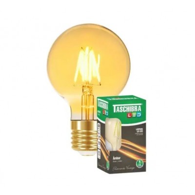 Lâmpada Filamento de Led 4W G80 Âmbar- Taschibra