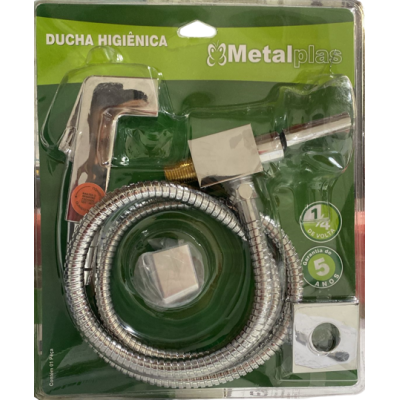 Ducha Higiênica C-83 1/4 Volta Gatilho PVC Cromado - Metalplas