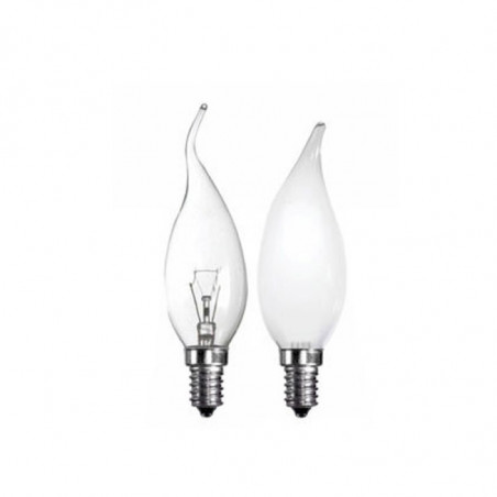Lâmpada Incandescente Vela Torcida Taschibra 40W Leitosa