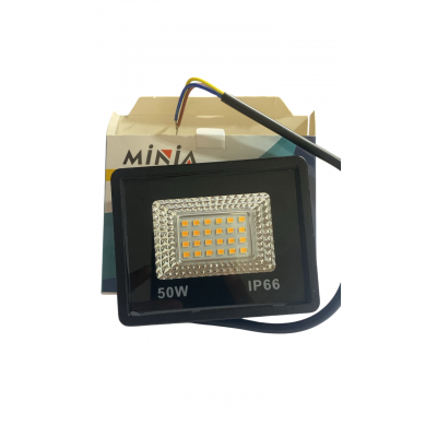Refletor LED 50W 6500k Bivolt Externo Preto Aure Led ou Similar