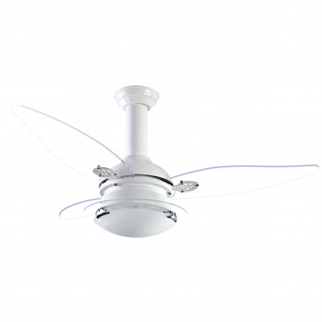 Ventilador de Teto Loren Sid Aristocrata Residence Branco/Transparente