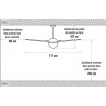Ventilador de Teto Spirit 202 Cristal