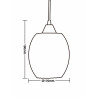 Pendente Taschibra Badih Canelado Transparente