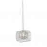 Pendente Newline Cube 185 Vidro Transparente