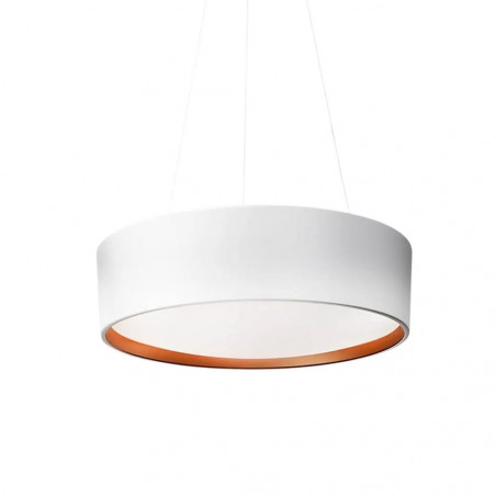 Pendente Newline Circle SN10155 Branco/Cobre