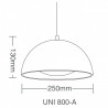 Pendente Taschibra UNI 800A Cromado