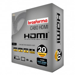 Cabo HDMI de Alta Definição 2.0 com 20m