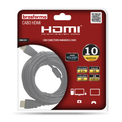 Cabo HDMI de Alta Definição 2.0 com 10m