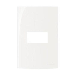 Placa De 1 Posto 4X2 Sem Suporte -Branco - Linha Sleek MarGirius
