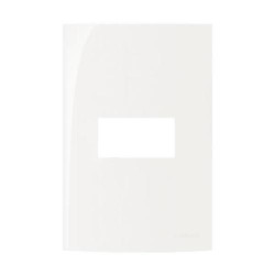 Placa De 1 Posto 4X2 Sem Suporte -Branco - Linha Sleek