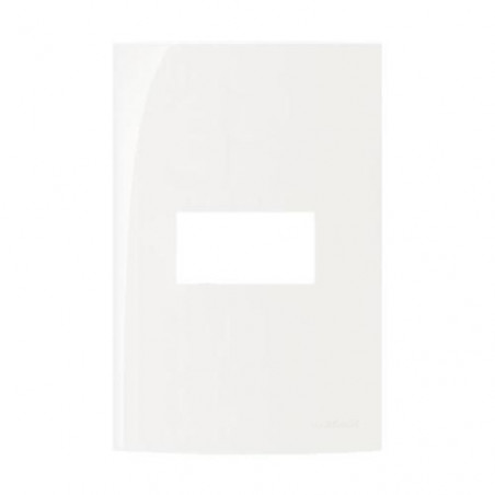 Placa De 1 Posto 4X2 Sem Suporte -Branco - Linha Sleek MarGirius