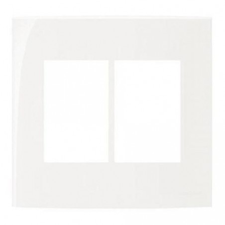 Placa 4 x 4 - 6 Postos - Linha Sleek - branco - Margirius