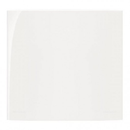 Placa 4 x 4 - Cega - Linha Sleek - branco - Margirius
