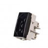Modulo Tomada 2P+T 10A - Linha Ebony Sleek – Margirius