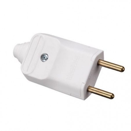 Plug Macho 2P 10A C/Prensa Cabo PLD11-2 - Margirius