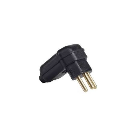 Plug Macho 2P+T  10A Pld10-3 Preto - Margirius