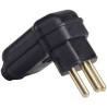 Plug Macho 2P+T  10A Pld10-3 Preto - Margirius