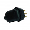 Plug Macho 2P+T  10A Pld10-3 Preto - Margirius