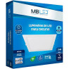 Luminária Embutir 24W Quadrado 6500K - MBLED