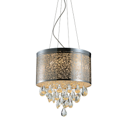 Lustre Barcelona Aço Cristal 5 Lâmpada G-9 - Avant