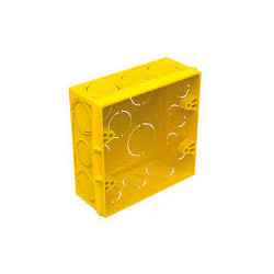 Caixa PVC 4x4 Amarela Embutir - Tramontina