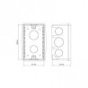 Caixa 4x2 PVC Amarela Embutir - Tramontina