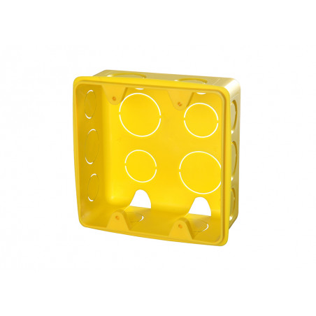 Caixa De PVC 4 X 4 Amarela - KRONA