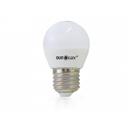 Lâmpada Bolinha LED 4W Branco Quente Ourolux