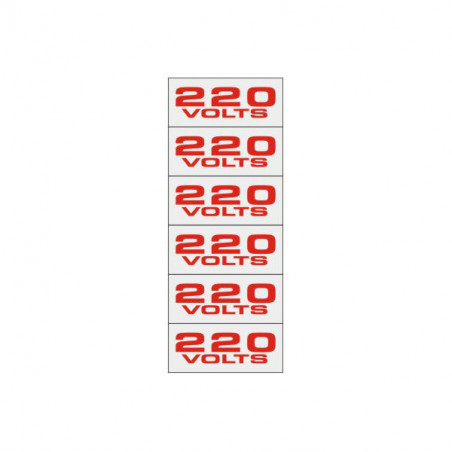 Adesivo Identificador 220V ( Unidade )