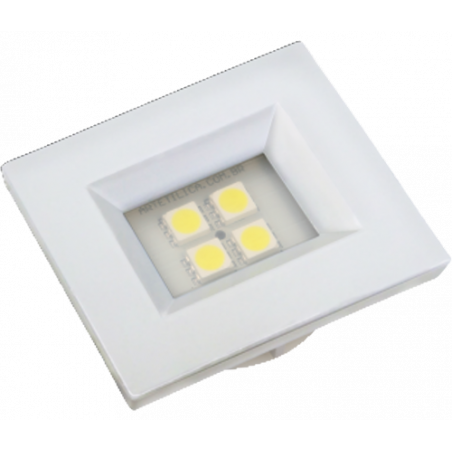 Luminária Pontual Retangular 4 LED 3000K E314.B Branco - ARTETÍLICA