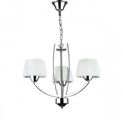 Lustre Gaia Cromado 3 Lâmpada - TASCHIBRA