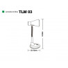 Luminária de Mesa TLM 03 Cinza - TASCHIBRA
