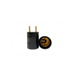 Plug Adaptador para Lâmpada MT2075 Preto - DECORLUX