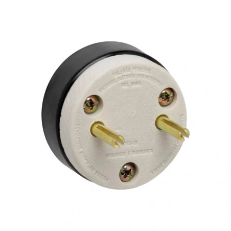 Plug Macho Louça 2 X 30A PI0233 - DECORLUX