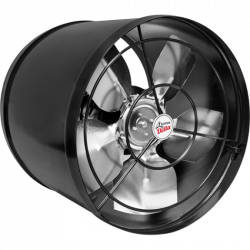 Exaustor 25cm Bivolt Alta Rotação Preto - VENT-DELTA