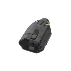 Plug Fêmea 2P+T 20A 2147 Preto - FAME