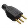 Plug Macho 2P+T 10A 2142 Preto - FAME