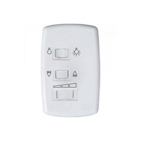 Controle Embutir 3 Tecla 107 com Capacitor para Ventilador