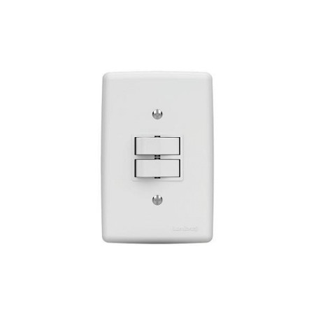 Interruptor 2S Paralelas Branco 5504-7 - LUMIBRAS