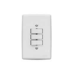 Interruptor 3S Paralelo Branco 5508-7 - LUMIBRAS