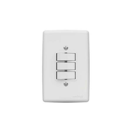 Interruptor 3S Paralelo Branco 5508-7 - LUMIBRAS