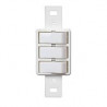 Interruptor 3S Simples Sem Placa Branco - BLUX