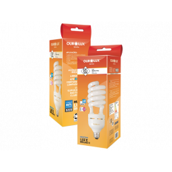Lâmpada Fluorescente Espiral Ourolux 45W 127V Branco Frio