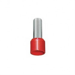 Terminal Isolador Tubular 35mm-18 Curto Vermelho