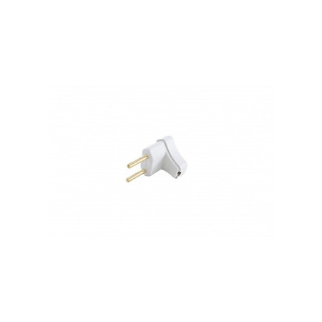 Plug Macho 2P 10A Triangulo Pequeno PLD6-2 Branco - Margirius