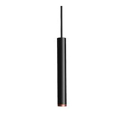 Pendente Lisse II Mini Dicroica 416 Preto/Cobre