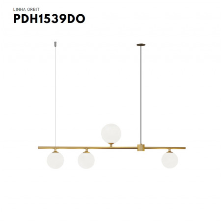 Pendente Orbit 4XG9 Dourado - New Line
