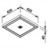 Plafon Fit Edge 4000K PL0123LED4 Branco - Newline