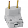 Plug Macho 2P 10A Gigante Cinza - Perlex