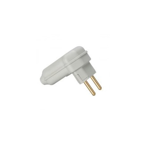 Plug Macho 2P 10A GIigante PLD10-2 Branco - Margirius